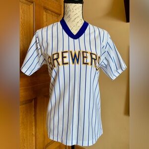 80s Vintage Milwaukee Brewers Eastport  baseball jersey MLB - SMALL no. 30